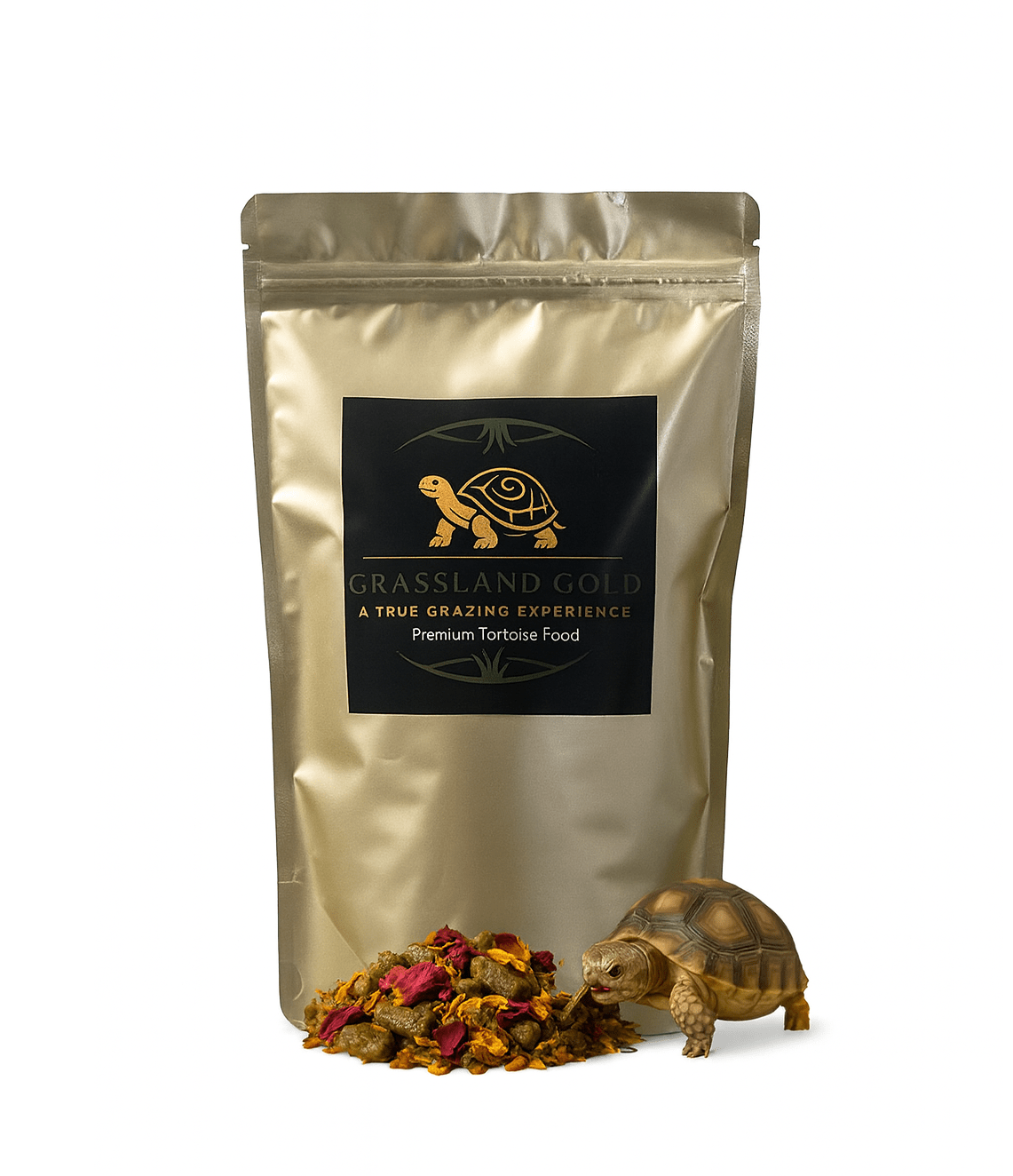 Grassland Gold 12oz | High-Fiber Tortoise Food | Harvest Happy Farm