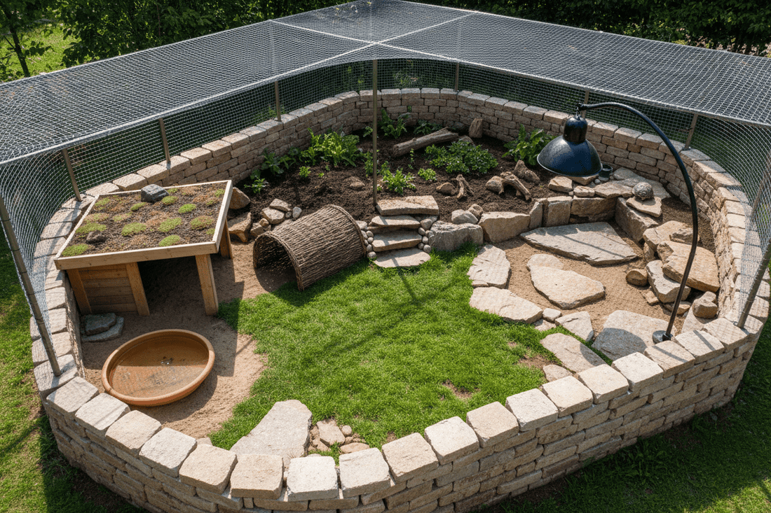 Tortoise Enclosure Setup & Habitat Design - Harvest Happy Farm
