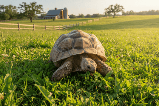 Why Tortoises Are Built to Graze All Day (Not Eat Meals) - Harvest Happy Farm