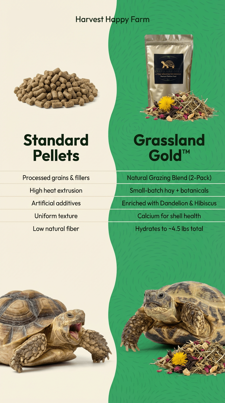 Grassland Gold Premium Tortoise Food – Natural Grazing Blend (2 - Pack) - Harvest Happy Farm