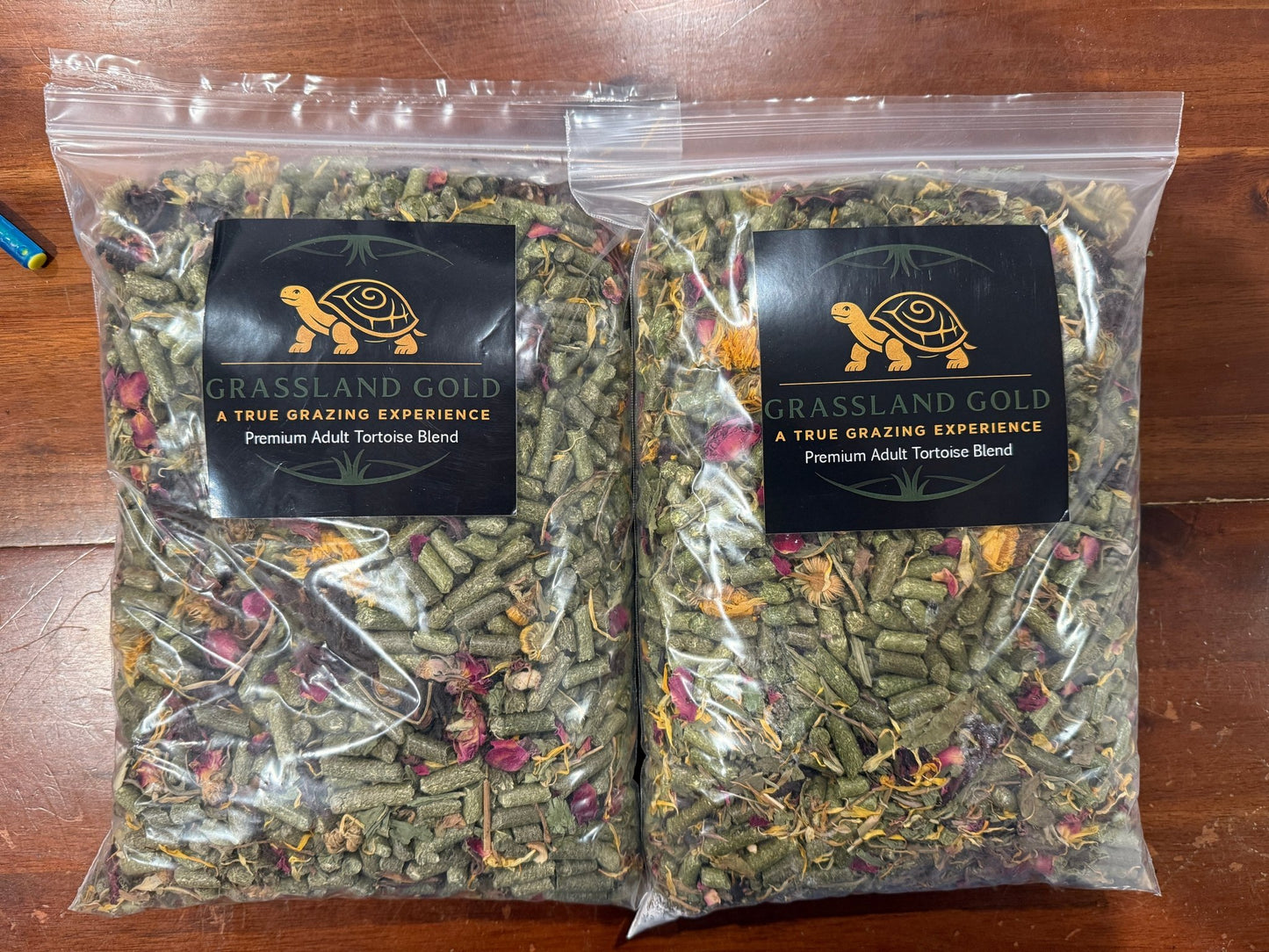 Grassland Tortoise Adult 3lb (2 Pack) – High Fiber Hay and Botanical Diet - Harvest Happy Farm