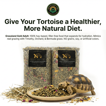 Grassland Tortoise Adult 3lb (2 Pack) – High Fiber Hay and Botanical Diet - Harvest Happy Farm