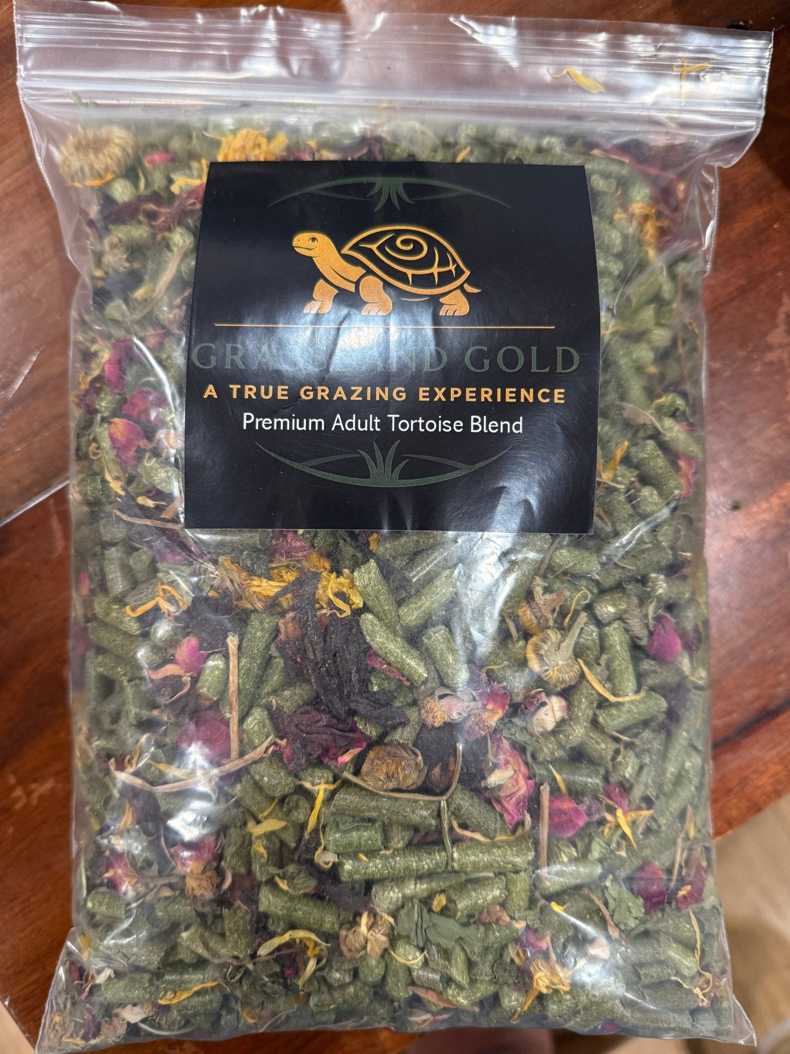 Grassland Tortoise Adult 3lb – High Fiber Hay and Botanical Diet - Harvest Happy Farm