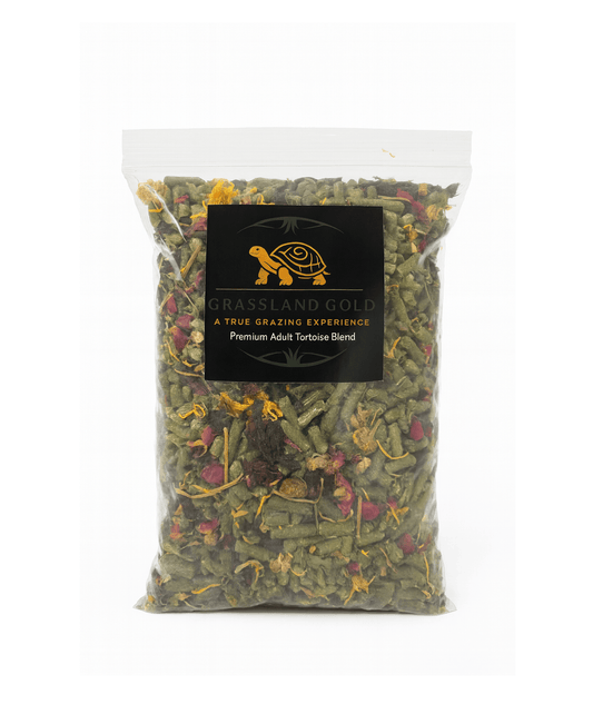 Grassland Tortoise Adult 3lb – High Fiber Hay and Botanical Diet - Harvest Happy Farm